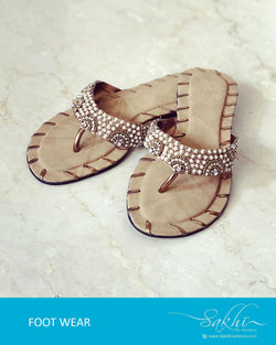 AFDR-1440 - Beige & White Footwear
