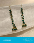 AG-R9361 Gold Green Jhumka