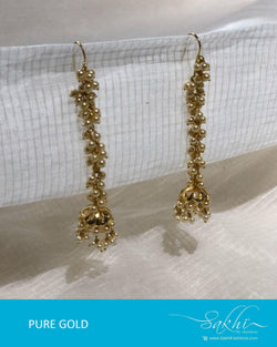 AG-R9362 Gold Pearl Jhumka
