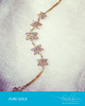 AG-R9380 - Gold & Cream Pure Gold Bracelet