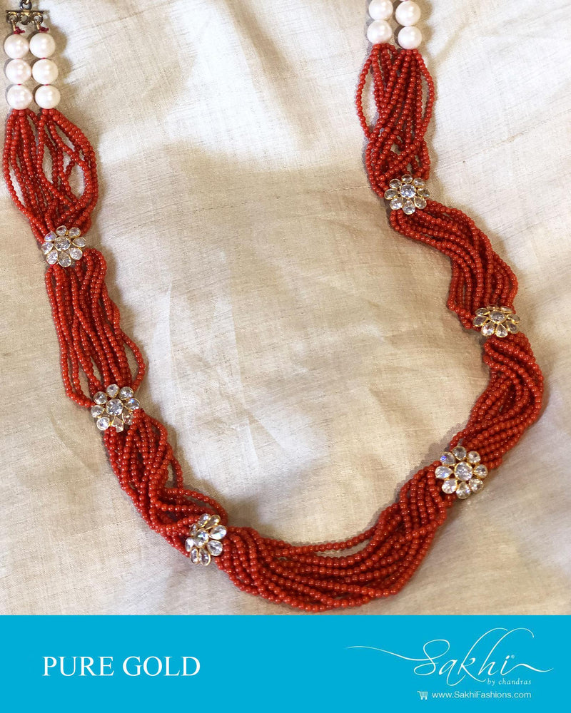 AG-S015 Coral Gold Mala