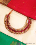 AG0-1417 Red & Gold Pure Silver Mala