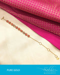 AGBG15-686 - Peach & Gold Pure Gold Bracelet