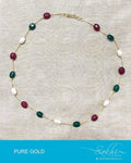 AGDP-12840 - Gold & Multi Pure Gold Mala