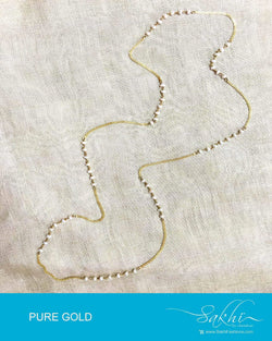 AGDP-12843 - Gold & Pearl Pure Gold Mala