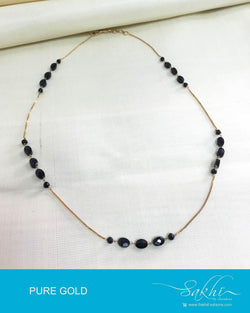 AGDP-20560 - Gold & Black Pure Gold Mala