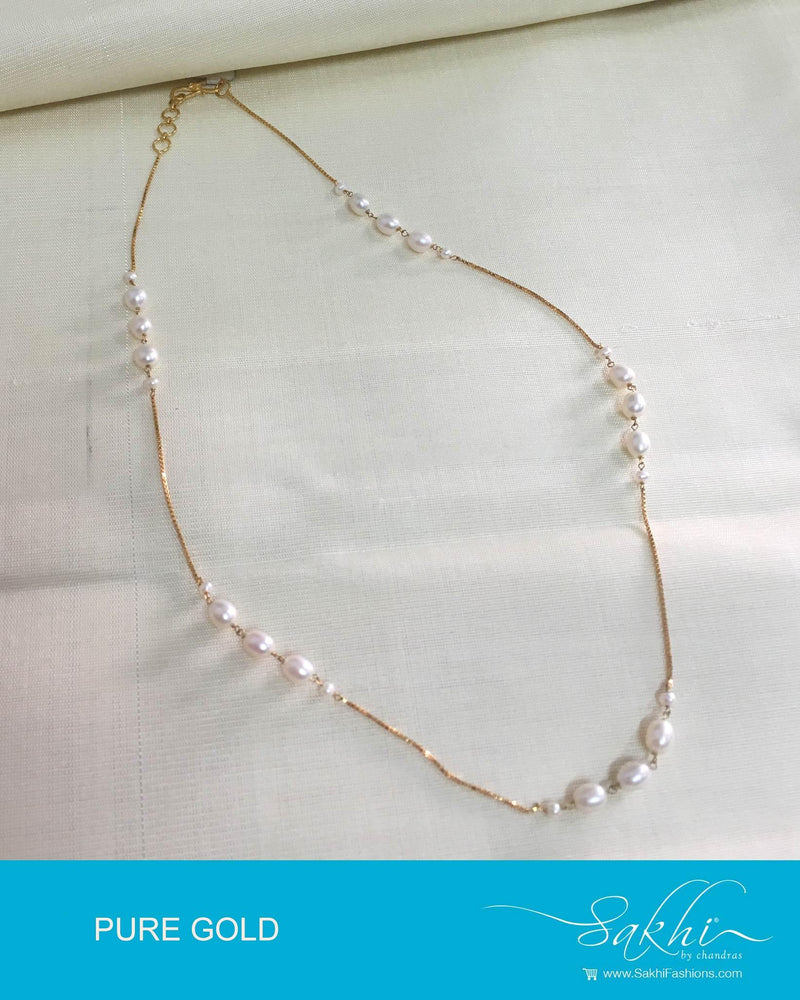 AGDP-20562 - Gold & Cream Pure Gold Mala