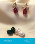 AGDP-8977 - Multi Pure Gold Stud with Hanging