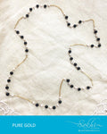 AGDQ-7514 - Black & White Pure Gold Chain