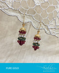 AGDR-0005 - Gold & Multi Pure Gold Earring