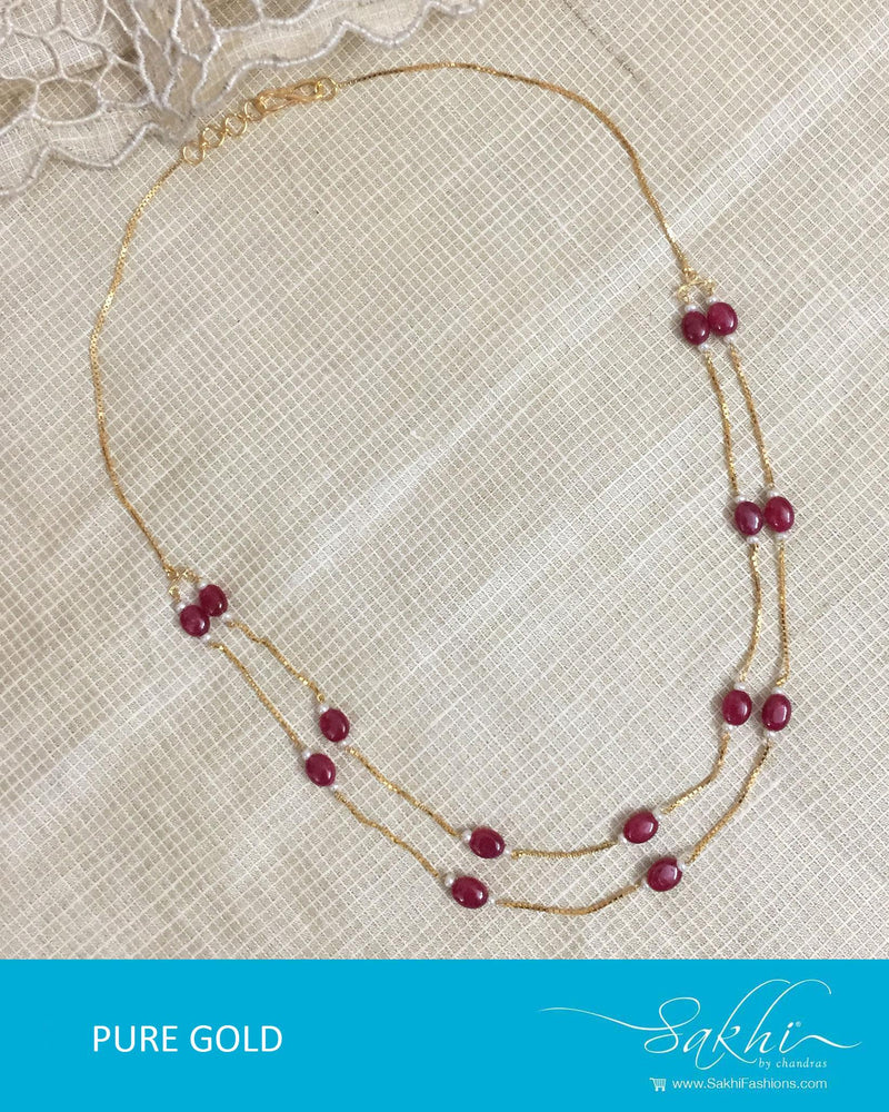 AGDR-0018 - Gold & Multi Pure Gold Chain