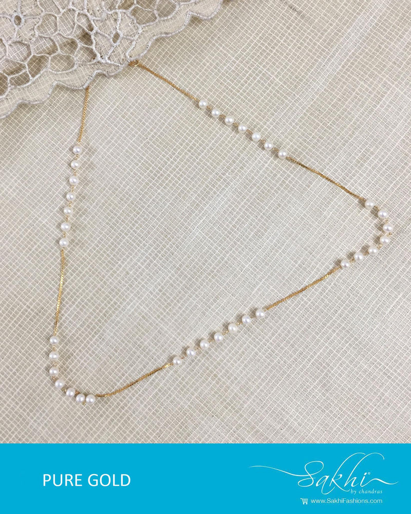 AGDR-0020 - Gold & Cream Pure Gold Chain