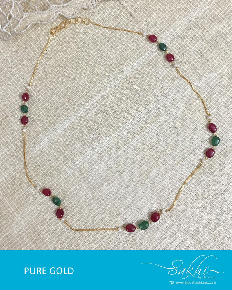 AGDR-0021 - Gold & Multi Pure Gold Chain