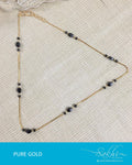 AGDR-0023 - Gold & Black Pure Gold Chain