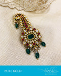 AGDR-16817 - Gold &  Gold Side Jada Pin
