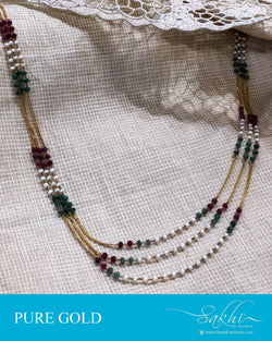 AGDR-20761 - Multi &  Gold Chain