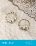 AGDR-23268 - Pearl &  Gold Earring