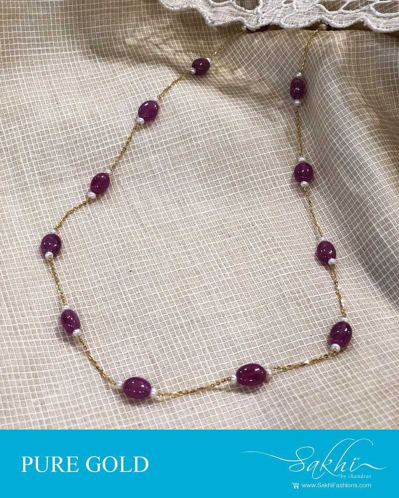 AGDR-23275 - Pink &  Gold Chain