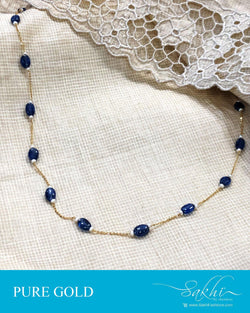 AGDR-23276 - Blue &  Gold Chain
