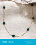 AGDR-23277 - Green &  Gold Chain