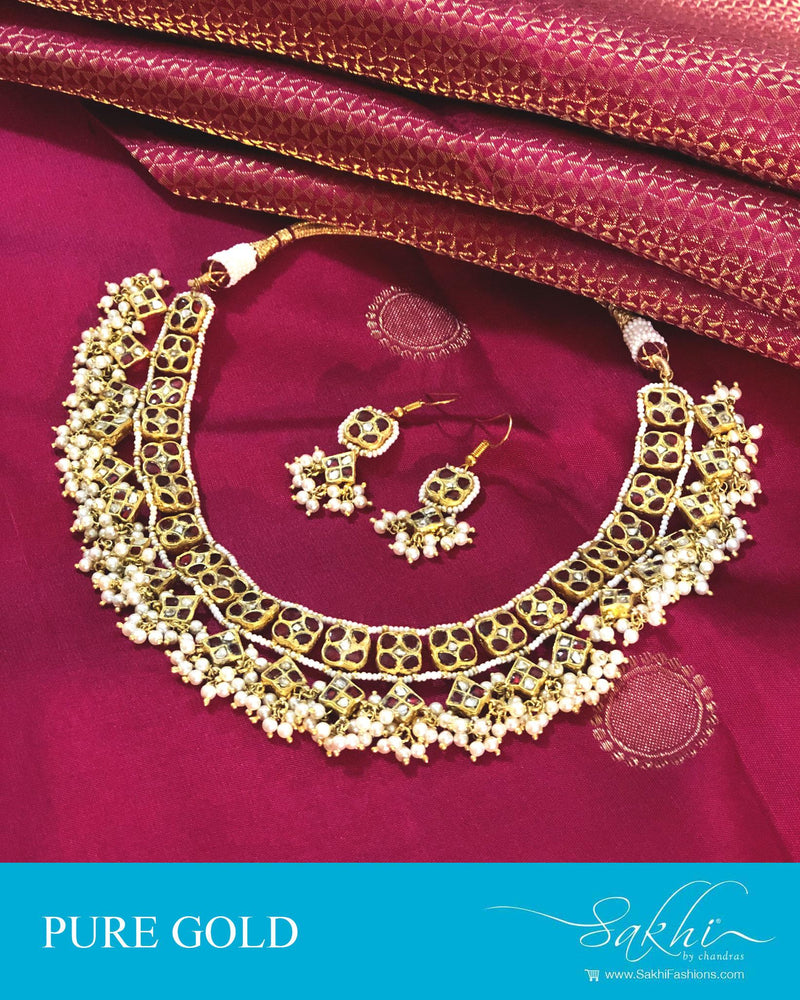 AGDR-26730 Gold Multi Necklace