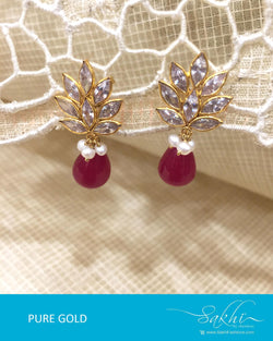 AGDR-4381 - Pure gold earring