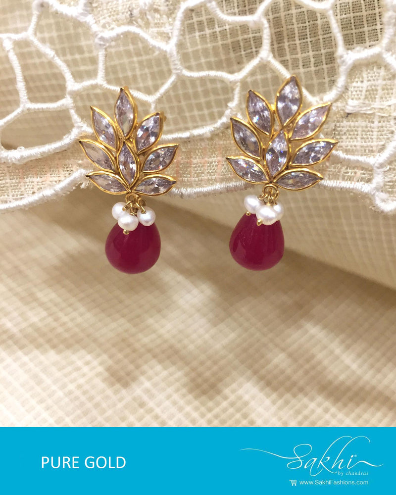 AGDR-4381 - Pure gold earring