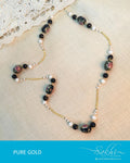 AGDR-581 - Black & White Pure Gold Mala