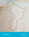 AGDR-586 - White & Gold Pure Gold Mala