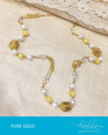 AGDR-588 - Yellow & White Pure Gold Mala