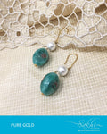 AGDR-599 Green Gold Earrings