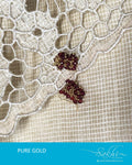 AGDR-9176 - Red &  Gold Earring