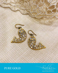 AGDS-16790 - Gold &  Gold Fish Earring