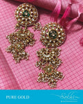 AGDS-18922 - Gold & Multi Gold Earring