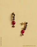 AGMSO-10339 - Yellow Gold & Multi Pure Gold Earring