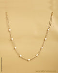 AGMSO-10351 - Cream & Gold Pure Gold Pearl Mala