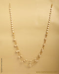 AGMSO-10352 - Cream & Gold Pure Gold Pearl Mala