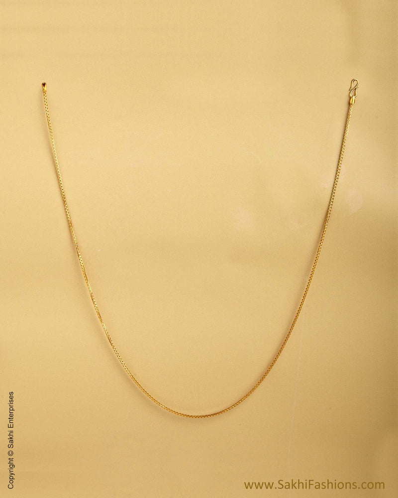 AGMSO-11046 - Yellow &  Pure Gold Chain