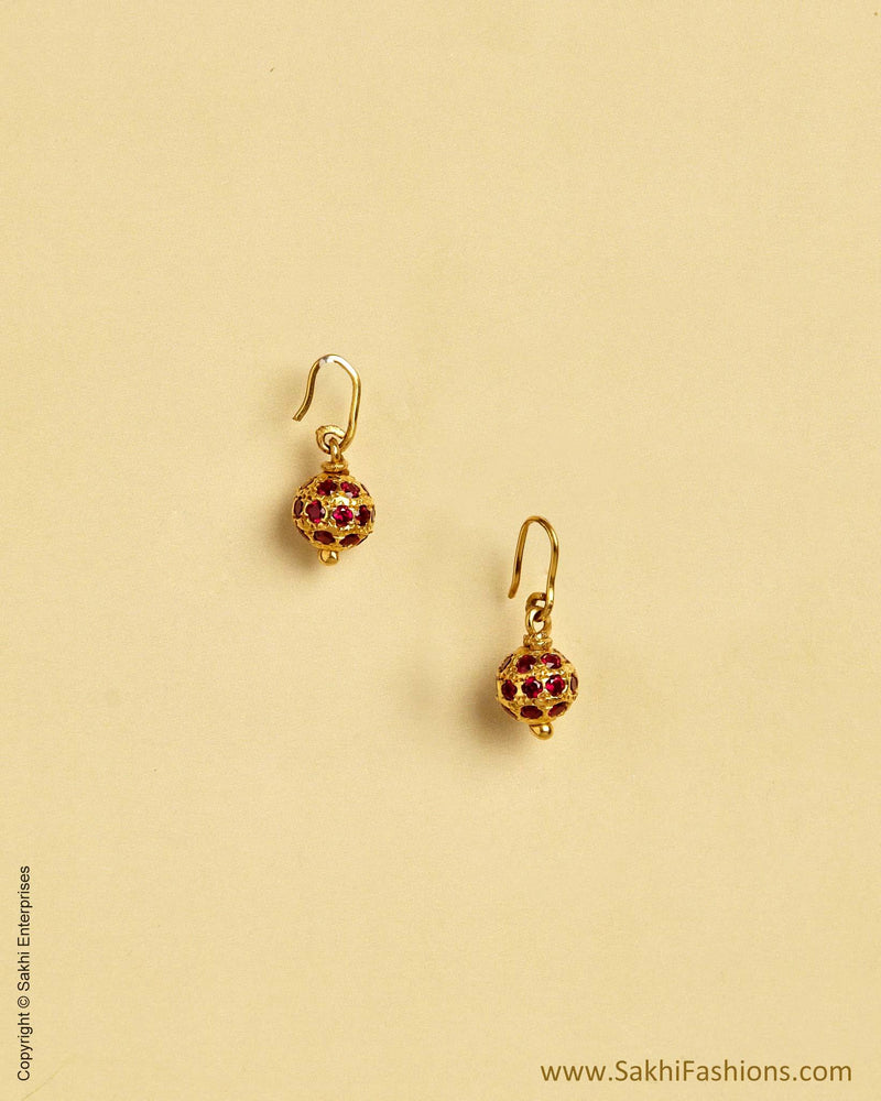 AGMSO-9735 - Yellow & Red Pure Gold Hanging