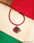 AGO-1420 Red & Multi Pure Silver Mala