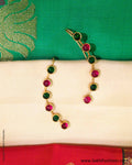 AGO-1491 Green & Red Pure Silver Bugudi