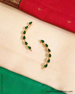 AGO-1492 Green & Gold Pure Silver Bugudi