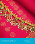 AGO-15808 - Yellow & Multi 22ct Pure Gold Necklace
