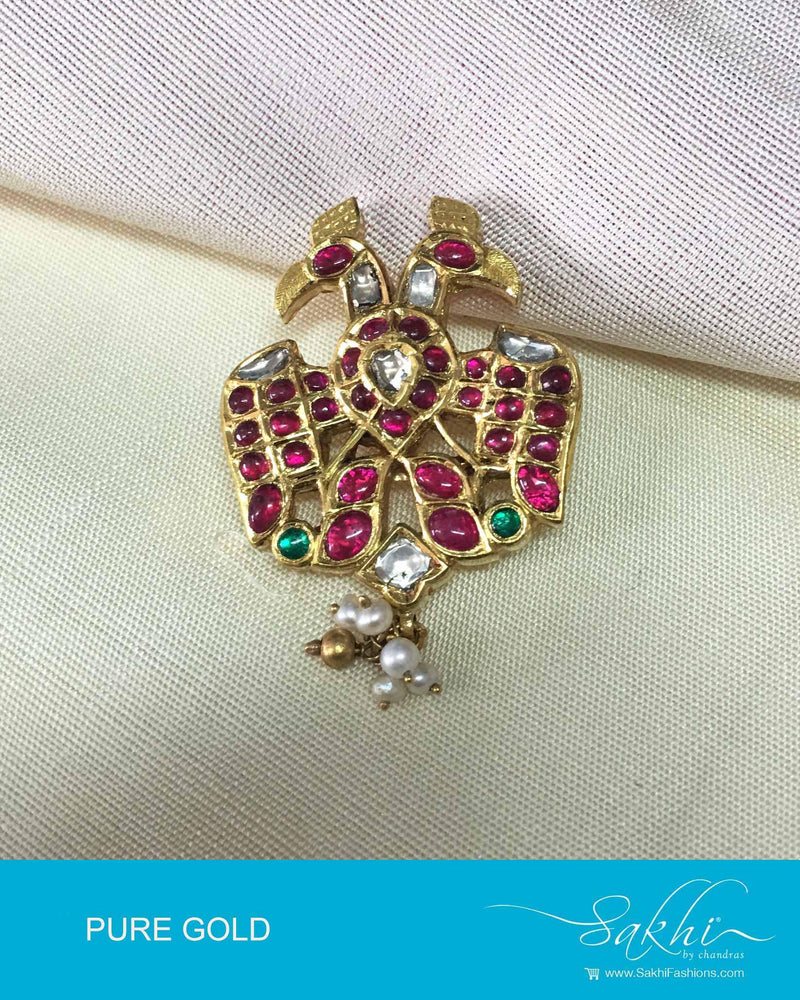 AGP-7707 - Gold & Multi Gold Pendant