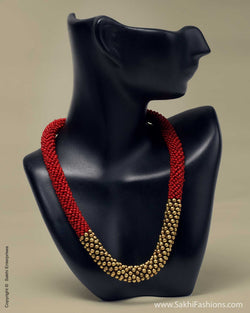 AJ-0012 Red Brass Mala