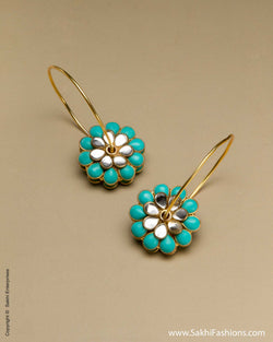 AJ-0032 Blue Bali Earring