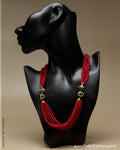 AJ-0048 Red Pearl Mala