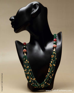 AJ-0050 Green Bead Mala