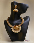 AJ-0109 Cream & Gold Faux Pearl Mala