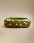 AJ-0123 Green Silk Bangle